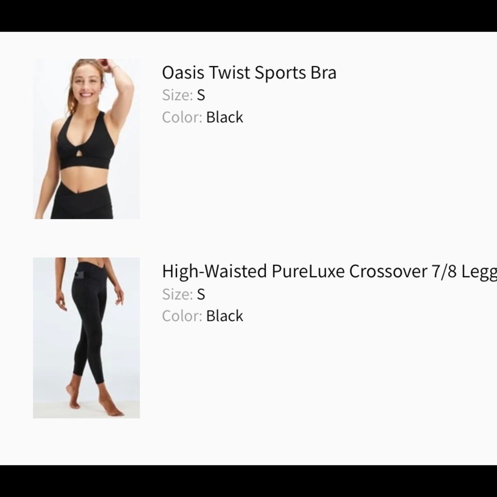Fabletics Set in Black